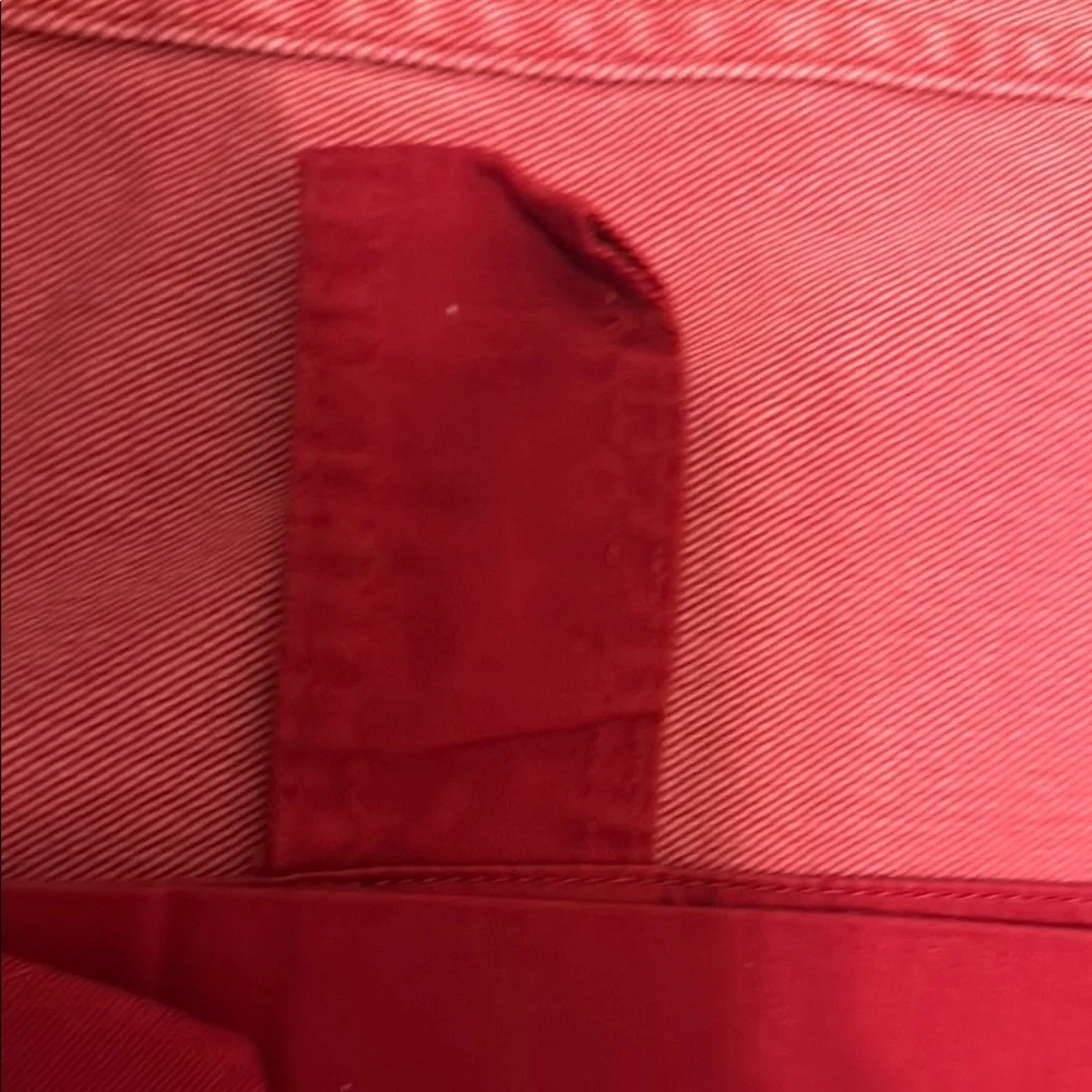Mainstays Red Cotton Fabric Long Drape Panels 2  with 6 Hang Loops